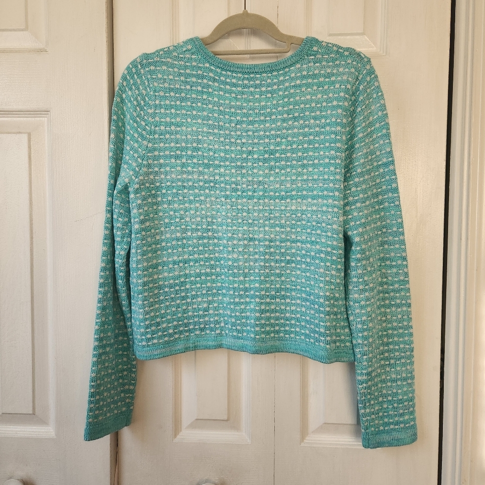 Lilly Pulitzer Seafoam Green Tweed-Style Cardigan Jacket. FINAL PRICE!!! - Picture 5 of 12